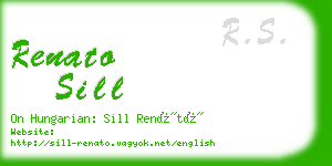 renato sill business card